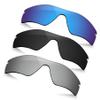 TRUSHELL Polarized Replacement Lenses for Oakley Radarlock XL OO9196 OO9170 Sunglasses -Ocean Blue+Black+Silver view 1