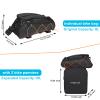 MOSISO Bike Rack Bag with 2 Removable Panniers, Waterproof Bike Trunk Cooler Storage Handbag Insulated Bicycle Rear Seat Pouch, Bicycle Storage Saddle Shoulder Bag Cycling Luggage Pouch, Black view 4