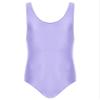 LiiYii Men's High Elastic Fitness Shiny Oil Glossy Silky Bodysuit Slim Sleeveless Jumpsuits Romper Purple X-Large view 3