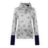 Maternity Hoodie Sweatshirts Long Sleeves Shirt Casual V Neck Pregnancy Tunic Top angaroo Pocket (Silver, S) view 1