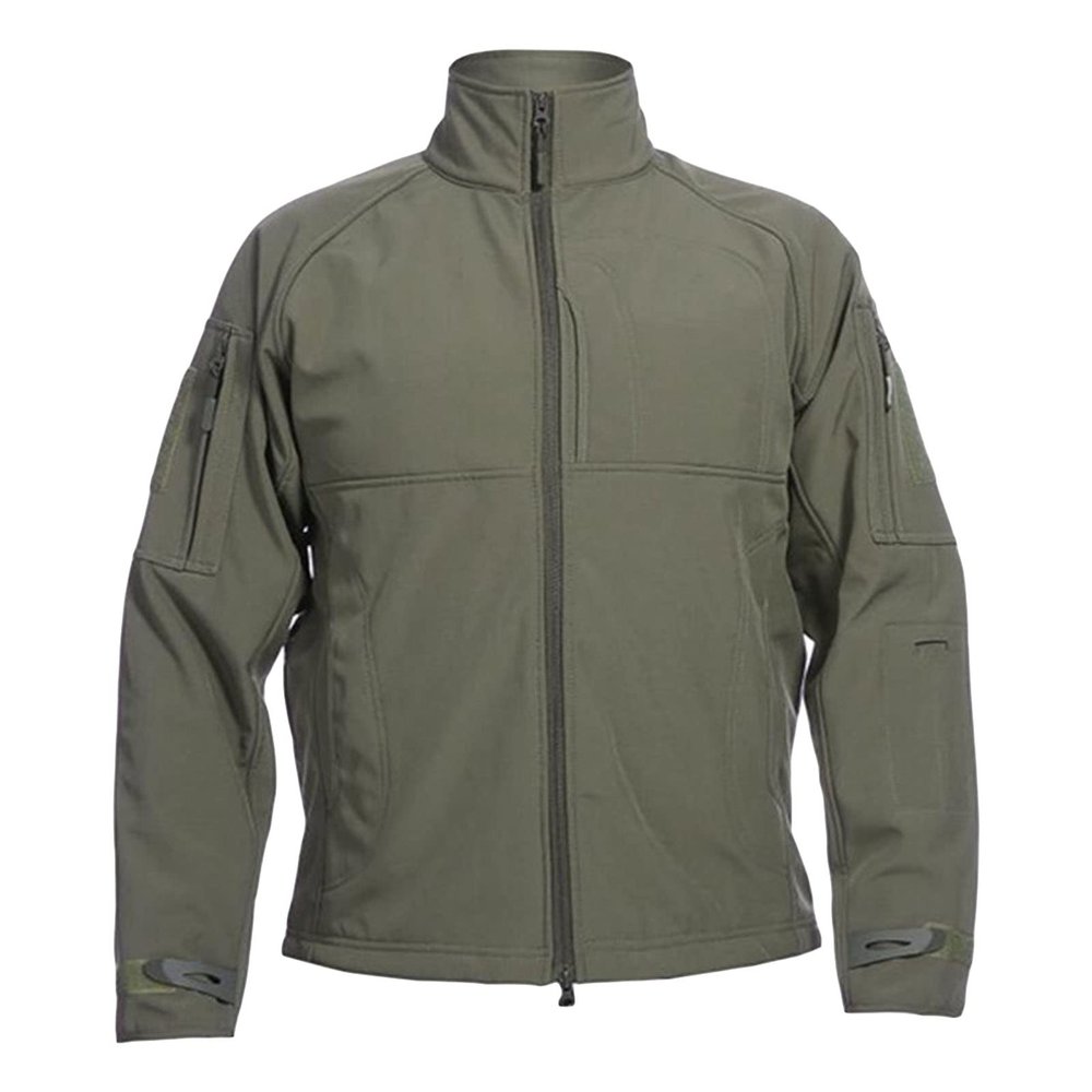 Maiyifu-GJ Men's Full-Zip Softshell Tactical Jacket Fleece-Lined Jackets Windbreaker Hiking Winter Outdoor Windproof Jacket (Armygreen,Large)