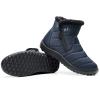 HuangTaiJi Qing Women Winter Warm Zipper Snow Ankle Booties Fur Lined Outdoor Casual Boots Shoes Blue Zipper US 7.5 view 4