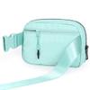 ODODOS Unisex Mini Belt Bag with Adjustable Strap Small Fanny Pack for Workout Running Traveling Hiking, Icing Blue view 4