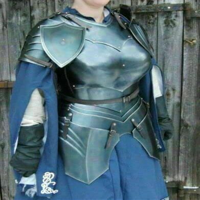 ENCORE HOME DECOR Antique Handmade Medieval SCA LARP Battle Ready Armor Suit Cosplay Ancient Lady Armor Full Set Medieval Costume Knight Cuirass Halloween