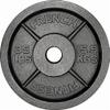 French Fitness Cast Iron Olympic Weight Plate V1 Set 260 lbs (New) view 3
