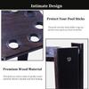 SLLSHG 8 Pool Cue RackWooden Corner Floor Pool Stick Holder, Small Pool Cue Rack with Rubber Circle Pads, for Game Room/Pool Room/par view 4