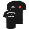 lepni.me Mens Personalised Soccer Jersey Portugal T-Shirt | Portuguese Flag Badge | European Football Championship 2024 (XL Black Multi Color) view 1