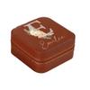 Eiennoai Personalized Jewelry Box for Women ,Custom Name Birth Flower Jewelry Box with letters,Personalized Travel Jewelry Box ,Personalized Flower Jewelry Box for Christmas Gifts view 1