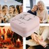 Eiennoai Personalized Jewelry Box for Women ,Custom Name Birth Flower Jewelry Box with letters,Personalized Travel Jewelry Box ,Personalized Flower Jewelry Box for Christmas Gifts view 4