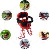 Portable Child Bicycle Seat, Soft Saddle Chair w/Foot Pedal, Front Mounted Baby Kids Safety Seat Carrier Adjusting Belt Buckle Easy Installation (red) view 2