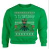 ALLNTRENDS Turtleman Its Turbo Time Ugly Christmas Sweater Xmas Party Adult Sweatshirt (4XL, Irish Green) view 1