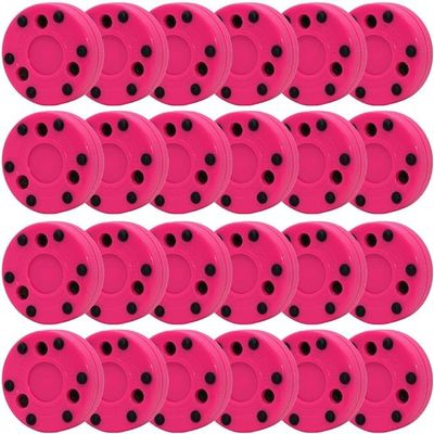 Green Biscuit Roller Puck Pink 24 Pack