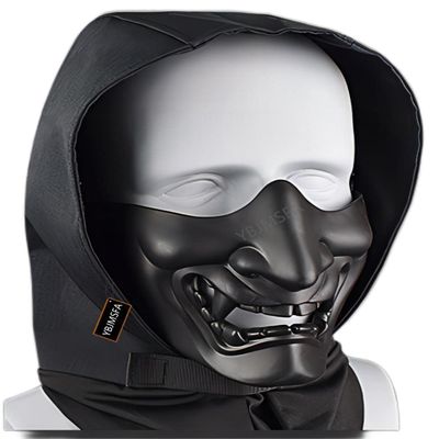 Airsoft Skull Mask Balaclava MaskCombination Suit, Cyberpunk Tactical Mask Outdoor Riding Halloween Mask, for Cosplay CS Game