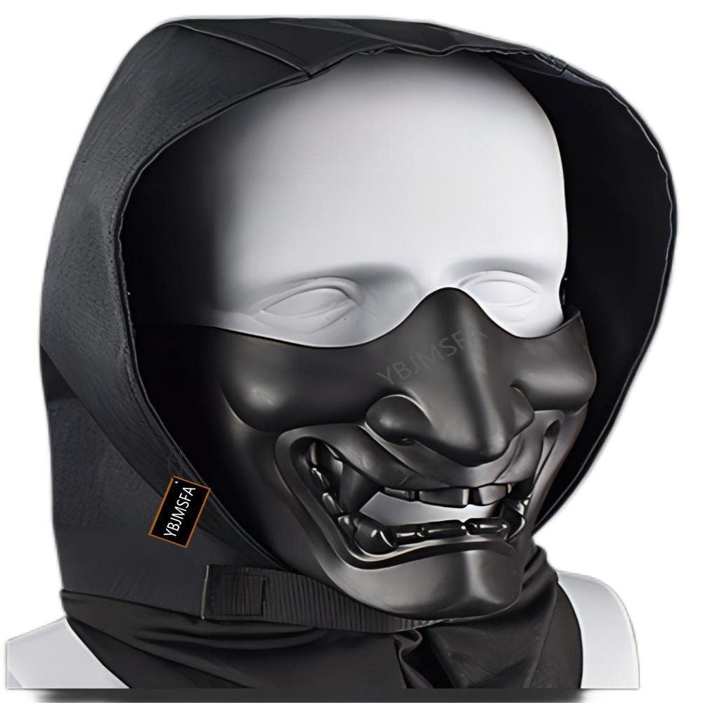 Airsoft Skull Mask Balaclava MaskCombination Suit, Cyberpunk Tactical Mask Outdoor Riding Halloween Mask, for Cosplay CS Game