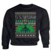 ALLNTRENDS Turtleman Its Turbo Time Ugly Christmas Sweater Xmas Party Adult Sweatshirt (XL, Black) view 1
