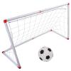Goal Post for Garden, Backyard Soccer Goals Portable Outdoor Soccer Goal with Net Steel Post Metal Soccer Net with Ground Stakes Folding Backyard Soccer Goal Mini Goals view 1