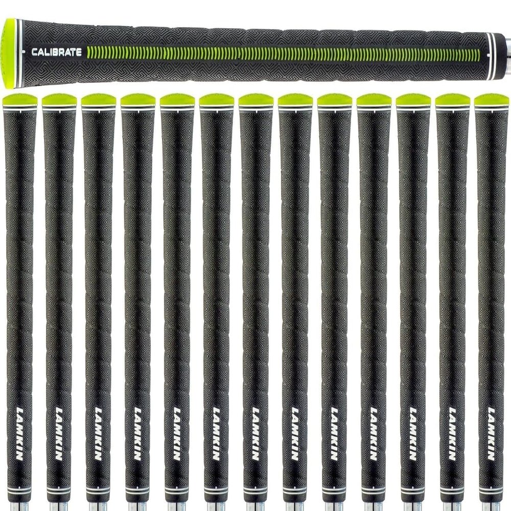 Lamkin Sonar+ Wrap with Calibrate Reminder Ribbed Golf Grips - 13 Pack Bundle