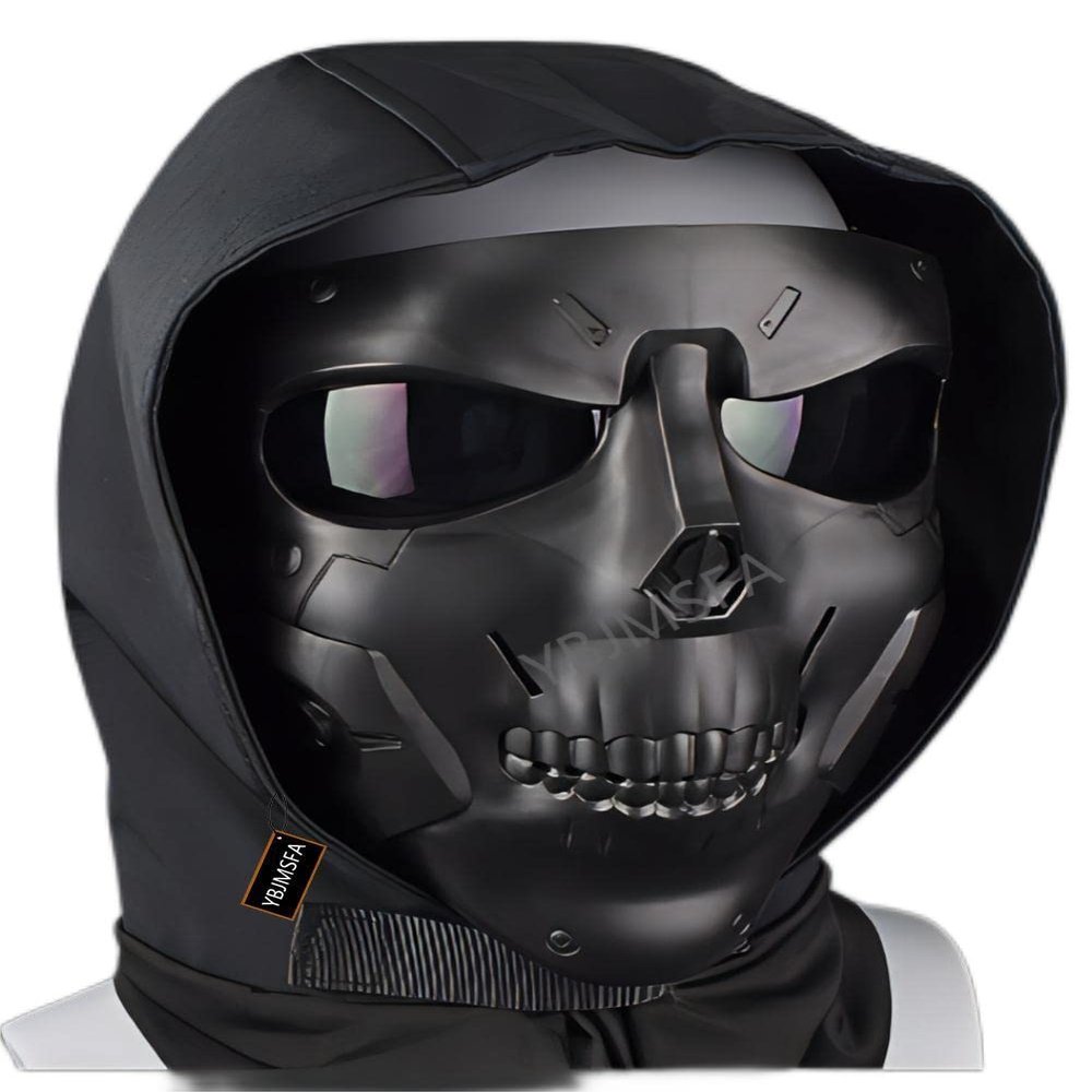 Airsoft Skull Mask Balaclava MaskCombination Suit, Cyberpunk Tactical Mask Outdoor Riding Halloween Mask, for Cosplay CS Game