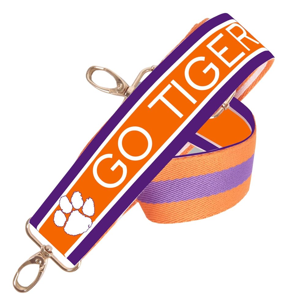 Desden Clemson Tigers Patterned 1.5" Purse Strap