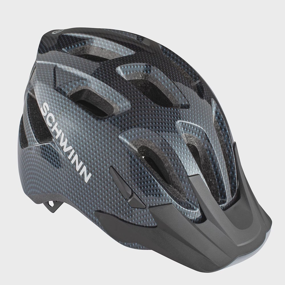 Schwinn Outlook Adult Helmet, Ages 14+, Black Carbon