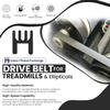Pulley Drive Belt 26" 8 Ribs High Strength Black Rubber Flexonic V-Belts Pulley Belt OEM Equipment Exercise Rowing Machine Replacement Part MFR-260-J8 or 1000423777 Works with Oxford 3 6 AR52 AR53 view 2