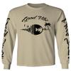 0519. dope Tropical Summer Beach Palm Tree Music Good Vibes Vinyl Streetwear Men's Long Sleeve t Shirt (Beige X-Large) view 1