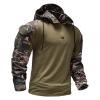 Maiyifu-GJ Tactical Shirts for Men Combat Military Long Sleeve Sweatshirt Lightweight 1/4 Zip Outdoor Army Pullover Shirts (Armygreen,Large) view 2