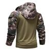 Maiyifu-GJ Tactical Shirts for Men Combat Military Long Sleeve Sweatshirt Lightweight 1/4 Zip Outdoor Army Pullover Shirts (Armygreen,Large) view 3