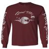 0519. dope Tropical Summer Beach Palm Tree Music Good Vibes Vinyl Streetwear Men's Long Sleeve t Shirt (Maroon Medium) view 1