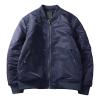 Maiyifu-GJ Men's Lightweight Flight Jacket Spring Casual Softshell Bomber Coat Outwear Vintage Full-Zip Military Windbreaker (Dark Blue,3X-Large) view 1