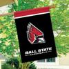 Ball State University NCAA House Flag 28" x 40" Briarwood Lane view 2