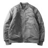Maiyifu-GJ Men's Lightweight Flight Jacket Spring Casual Softshell Bomber Coat Outwear Vintage Full-Zip Military Windbreaker (Grey,4X-Large) view 1