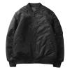 Maiyifu-GJ Men's Lightweight Flight Jacket Spring Casual Softshell Bomber Coat Outwear Vintage Full-Zip Military Windbreaker (Black,4X-Large) view 1