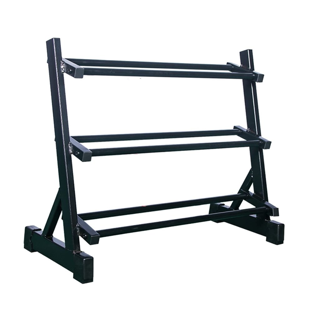 BELUND Dumbbell Rack Stand Weight Rack for Dumbbells Home Gym Storage 3 Tier Steel Kettlebell Stand Weight Stand Bearing 440Lbs
