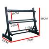 BELUND Dumbbell Rack Stand Weight Rack for Dumbbells Home Gym Storage 3 Tier Steel Kettlebell Stand Weight Stand Bearing 440Lbs view 2
