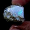Dabbu 21.95 Cts 100% Natural Play of Color Ethiopian FIRE Opal Rough Gemstone Ethiopian Welo Opal Rough Stone, Raw Crystal,October Birthstone, Jewelry Making Gemstone, Ultra Fire Striking Opal, Opal Rock, Handpicked Stone TRP-107 view 2