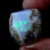 Dabbu 21.95 Cts 100% Natural Play of Color Ethiopian FIRE Opal Rough Gemstone Ethiopian Welo Opal Rough Stone, Raw Crystal,October Birthstone, Jewelry Making Gemstone, Ultra Fire Striking Opal, Opal Rock, Handpicked Stone TRP-107 view 3