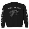 0521. Japanese Dark Style Puma dope Graphic Till Death Streetwear Gothic Society Men's Crewneck Sweatshirt (Black Medium) view 1