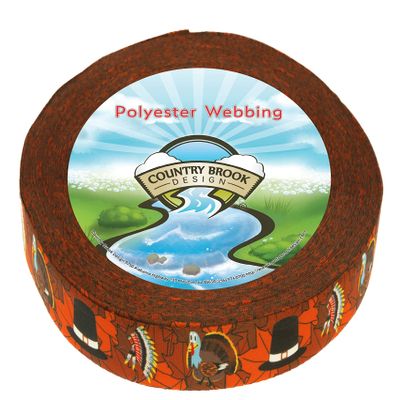 Country Brook Design - Thanksgiving Tradition Photo Quality Polyester (1 Inch, 50 Yards)