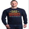 shop4ever Dad Grandpa Great Grandpa I Just Keep Getting Better Crewneck Sweatshirts X-Large Navy view 2