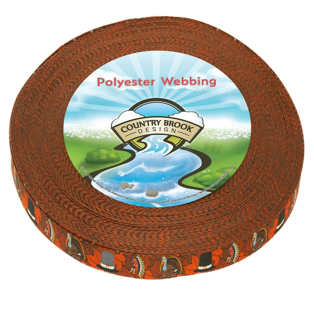 Country Brook Design - Thanksgiving Tradition Photo Quality Polyester (1/2 Inch, 50 Yards)
