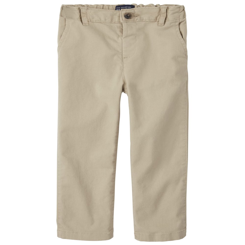 The Children's Place Baby Boys and Toddler Stretch Chino Pants, Sand Wash Single, 12-18 Months US