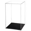 Evron Display Case for Collectibles Assemble Clear Acrylic Box Alternative Glass Case for Display Action Figures Home Storage & Organizing Toys (9.8x9.8x15.7inch;25x25x40cm) view 1