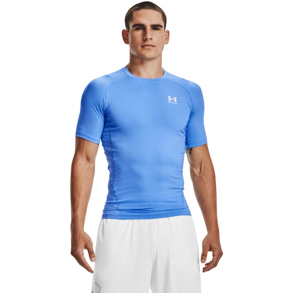 Under Armour Men's HeatGear Armour Compression Short Sleeve Carolina Blue/White 3X-Large Tall