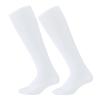cdar Soccer Socks,Color Stretchy Compression Knee High Tube Socks Football Athletic Socks for Men Women Teens White view 1