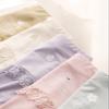 4 Pack Women Plus Size Seamless Panties High Waist Breathable Cotton Crotch Underwear with Cute Bow Lace Stretch Briefs (Color : Print Combination E, Size : 2XL) view 2