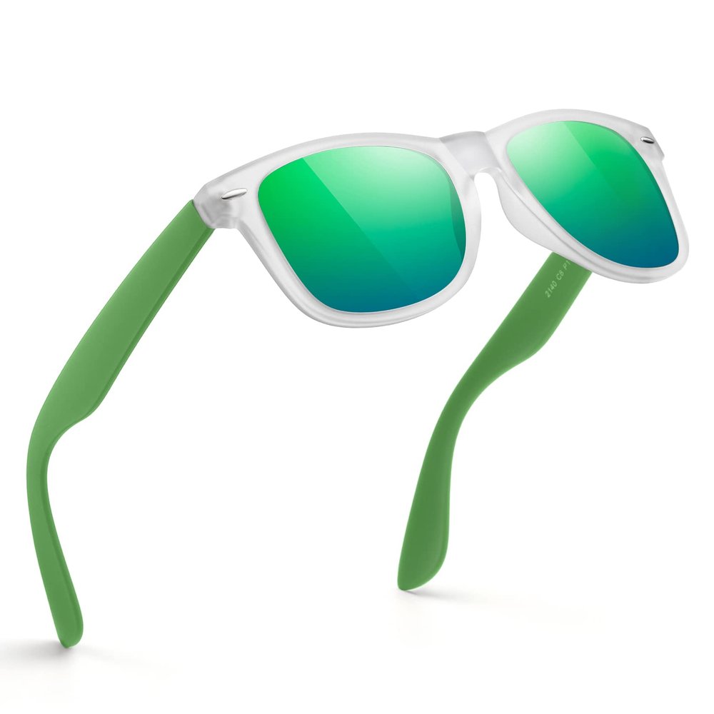 FEIDUSUN Sunglasses Men Polarized Sunglasses for Mens and Womens,Black Retro Sun Glasses Driving Fishing UV Protection