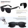 FEIDUSUN Sunglasses Men Polarized Sunglasses for Mens and Womens,Black Retro Sun Glasses Driving Fishing UV Protection view 2
