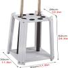 SLLSHG White Floor Stand Pool Stick Holder, Small Modern Cue Rack Display Stand for Game Room Golf Clubs - Holds 8 Billiard Cues, Tall 60cm view 3