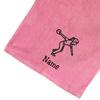 101 BEACH Women's Personalized Cotton Bowling Towel with Embroidered Name with Clip (Light Pink - Embroidered Name - Woman) view 2